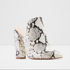 Aldo Snake Skin Booties